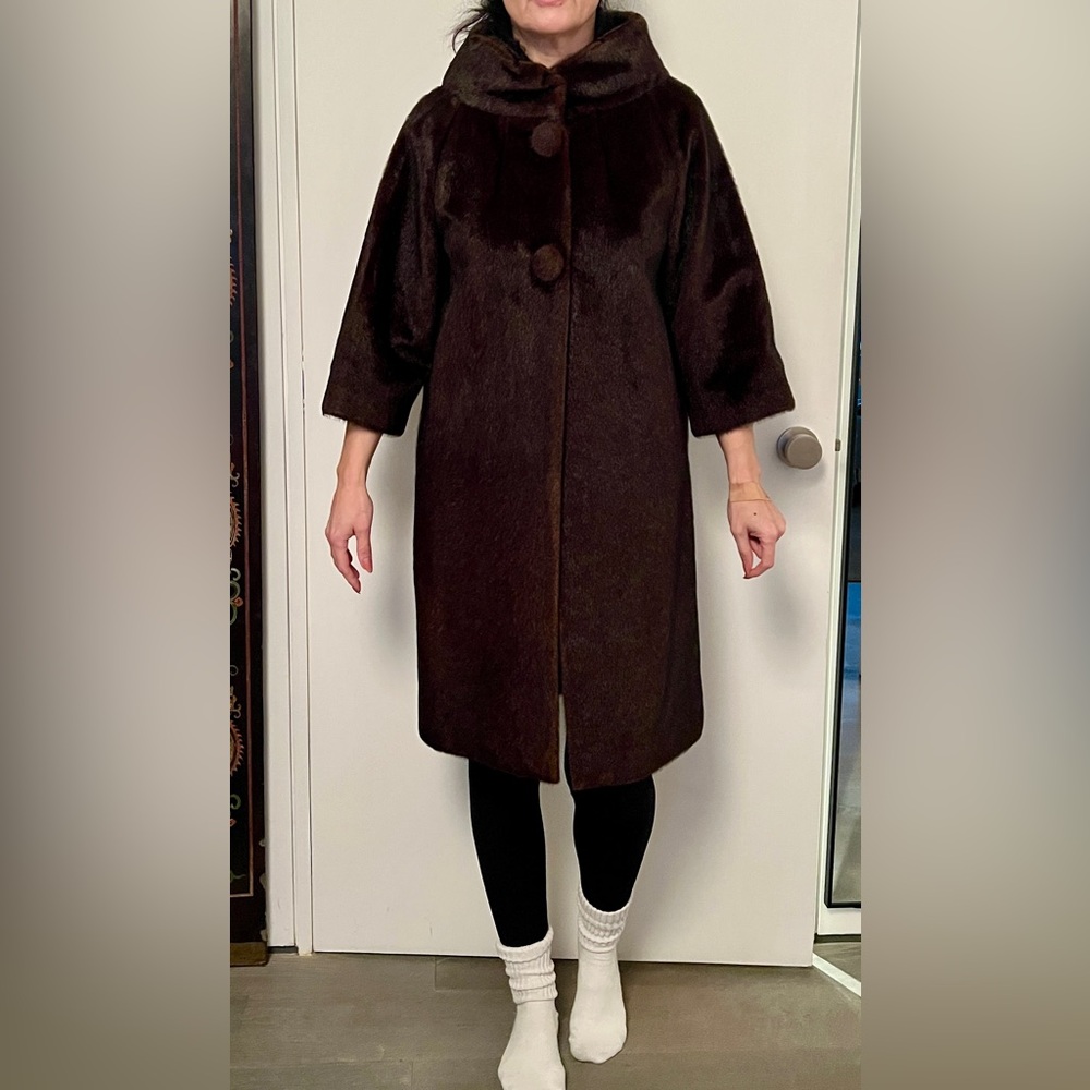 Elegant Chocolate Brown Women's Coat